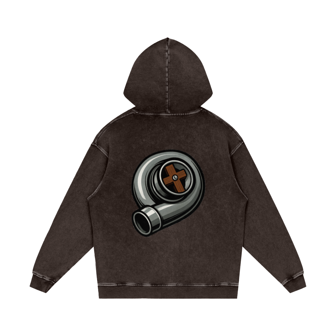 Biblically Boosted Turbo Snow Washed Hoodie