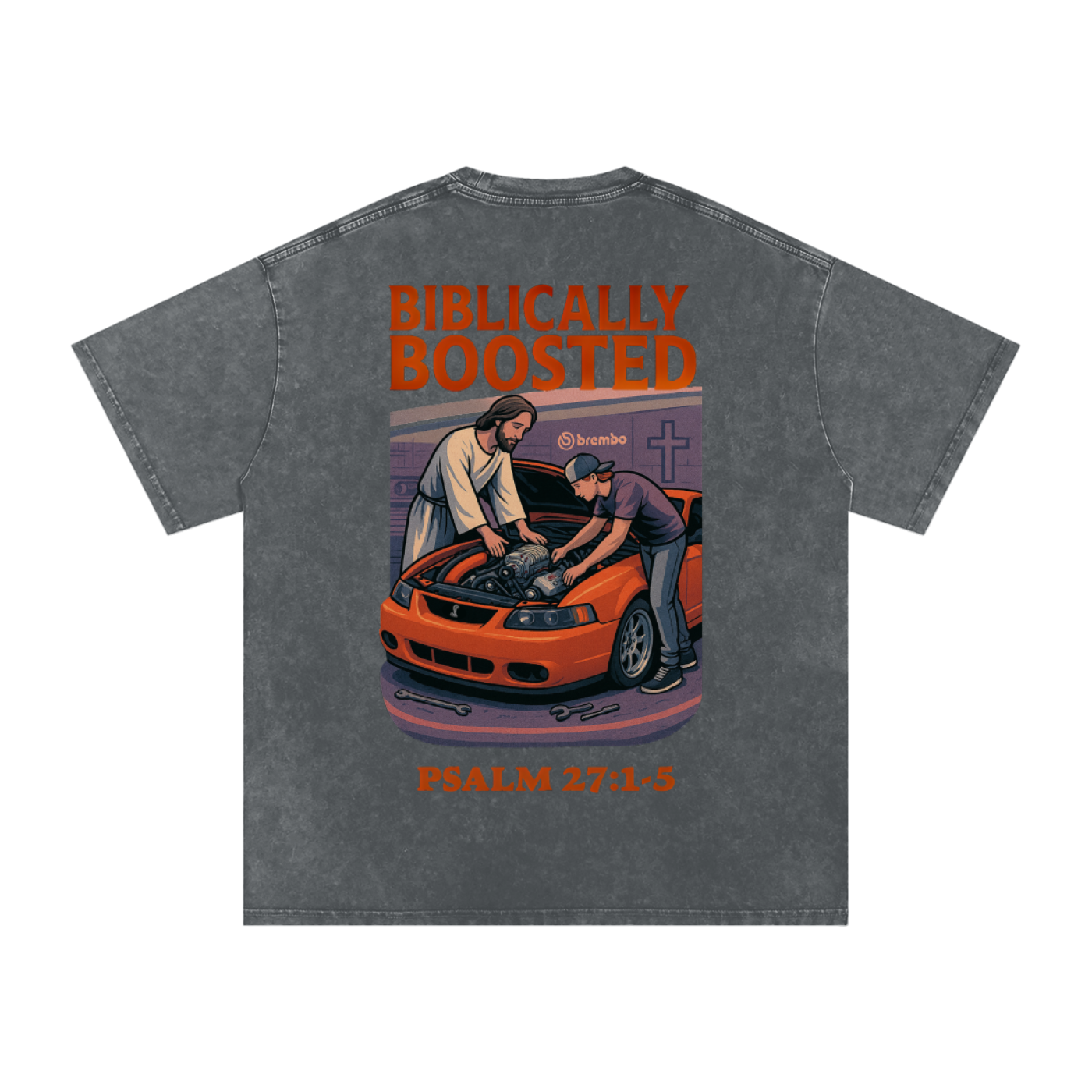 Biblically Boosted Terminator Snow Washed T-shirt