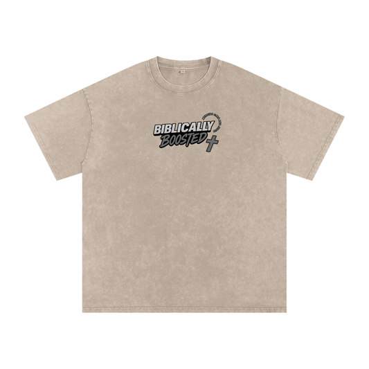 Biblically Boosted Turbo Snow Washed T-shirt