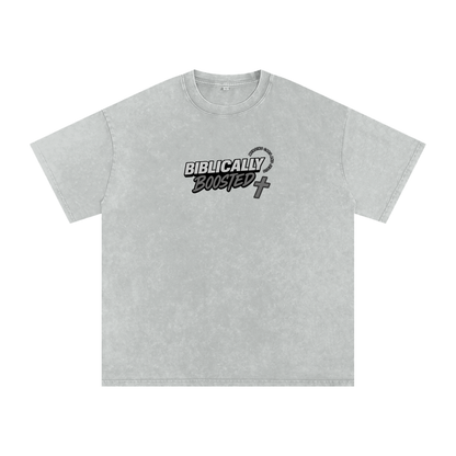 Biblically Boosted Wanted Snow Washed T-Shirt