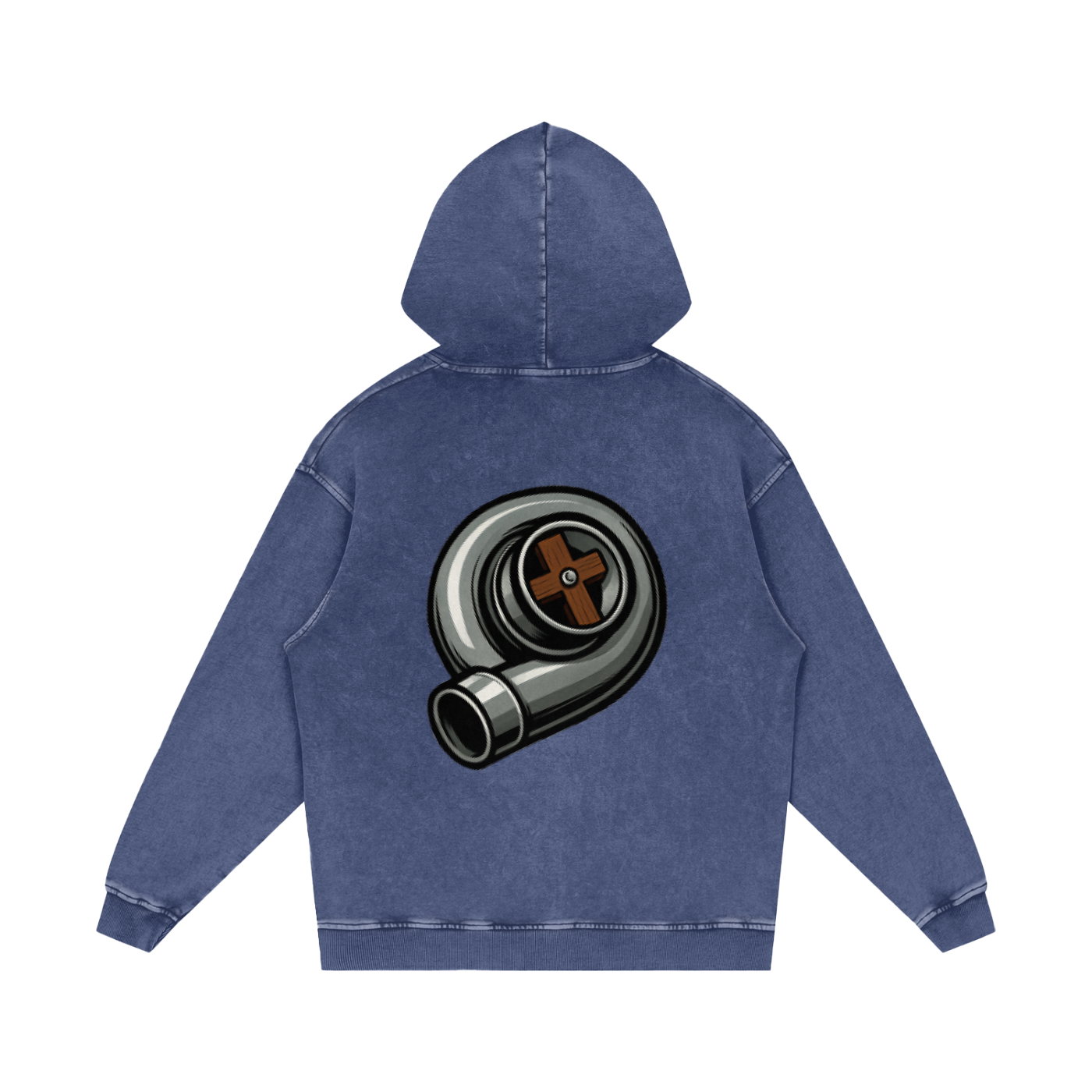 Biblically Boosted Turbo Snow Washed Hoodie