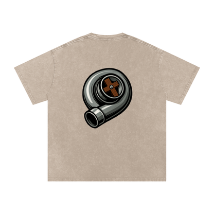 Biblically Boosted Turbo Snow Washed T-shirt