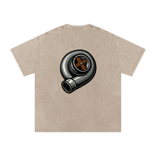 Biblically Boosted Turbo Snow Washed T-shirt