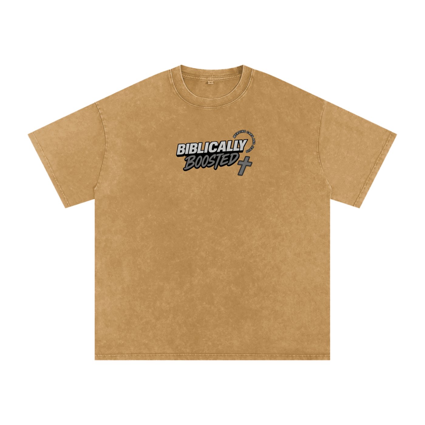 Biblically Boosted Basic logo Snow Washed T-Shirt