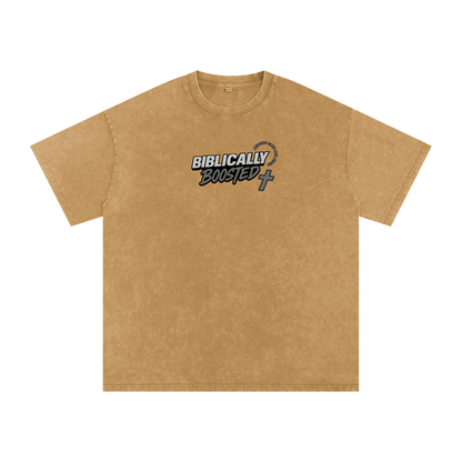 Biblically Boosted Basic logo Snow Washed T-Shirt