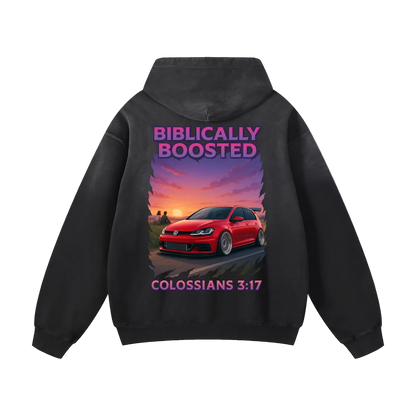 Biblically Boosted VW Golf Sun Fade Hoodie