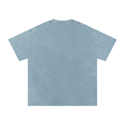 Biblically Boosted Drip logo Snow Washed T-Shirt