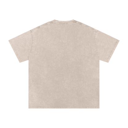 Biblically Boosted Drip logo Snow Washed T-Shirt