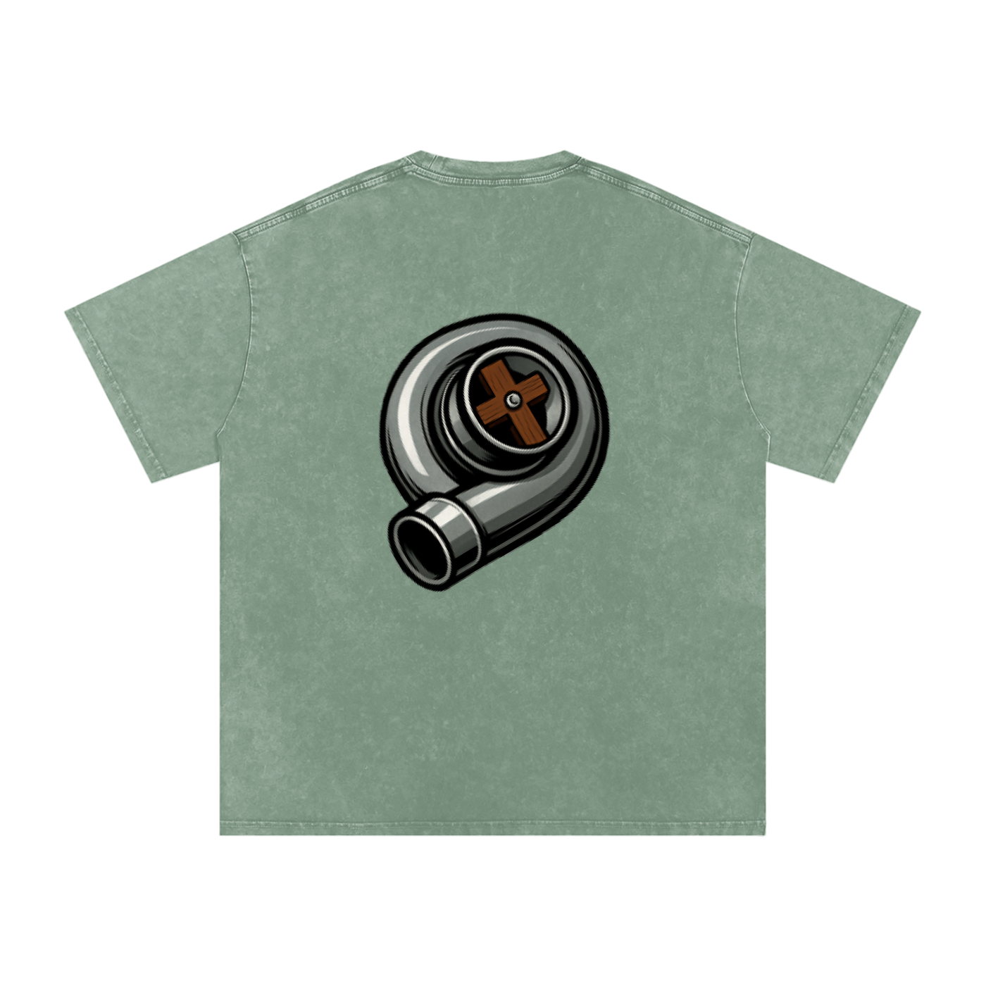 Biblically Boosted Turbo Snow Washed T-shirt