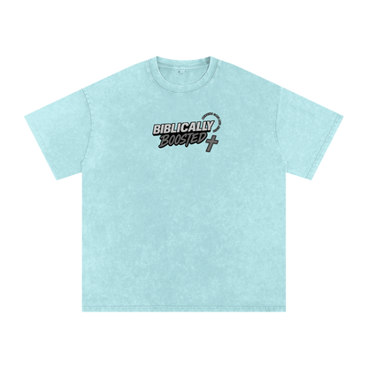 Biblically Boosted Basic logo Snow Washed T-Shirt