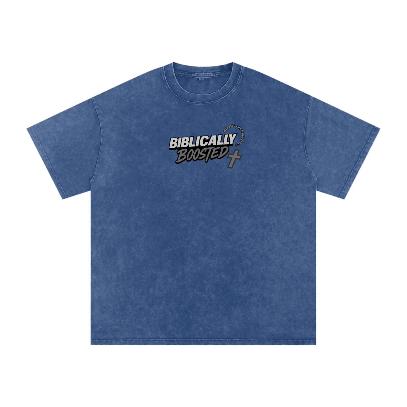 Biblically Boosted Basic logo Snow Washed T-Shirt