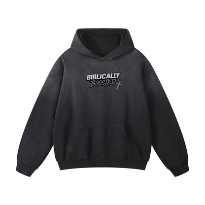 Biblically Boosted Wanted Sun Fade Hoodie