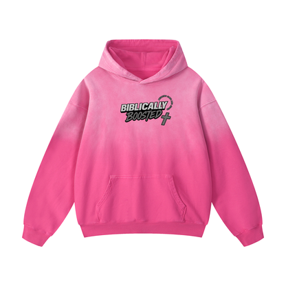 Biblically Boosted Wanted Sun Fade Hoodie