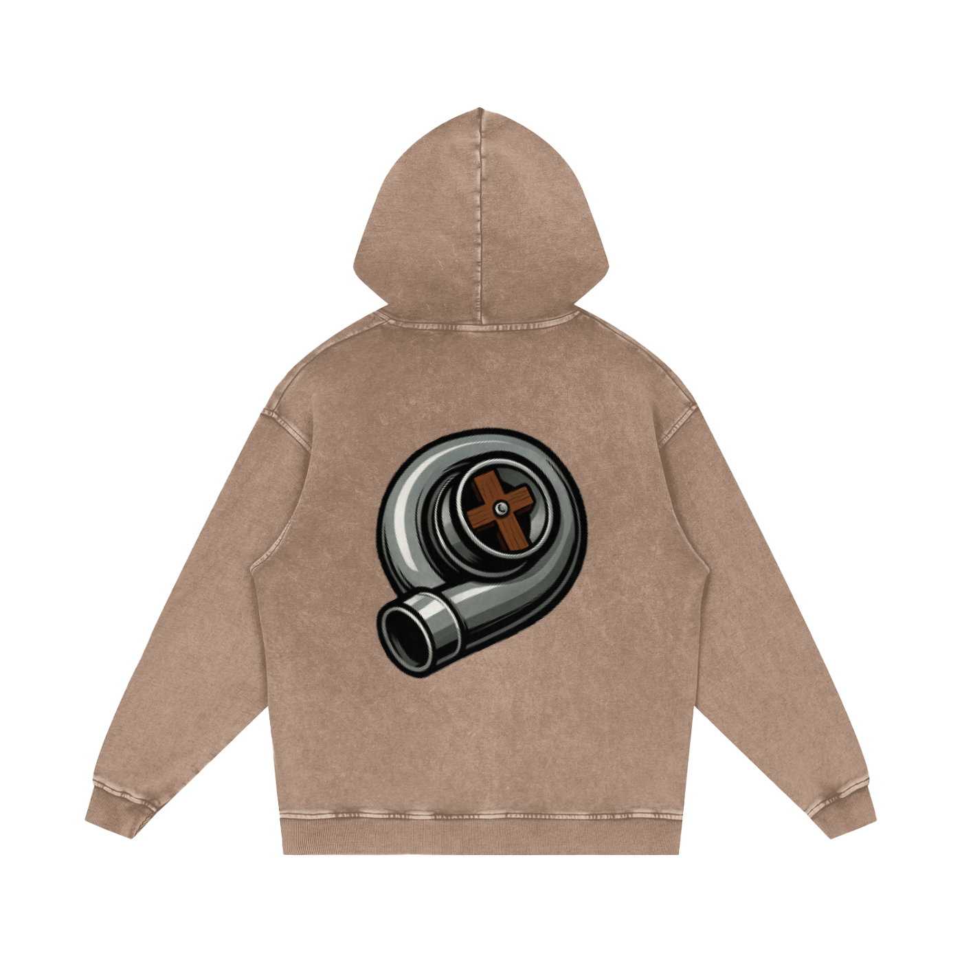 Biblically Boosted Turbo Snow Washed Hoodie