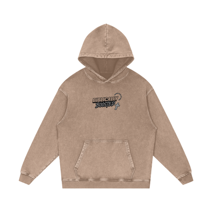 Biblically Boosted Mustang Lust Snow Washed Hoodie