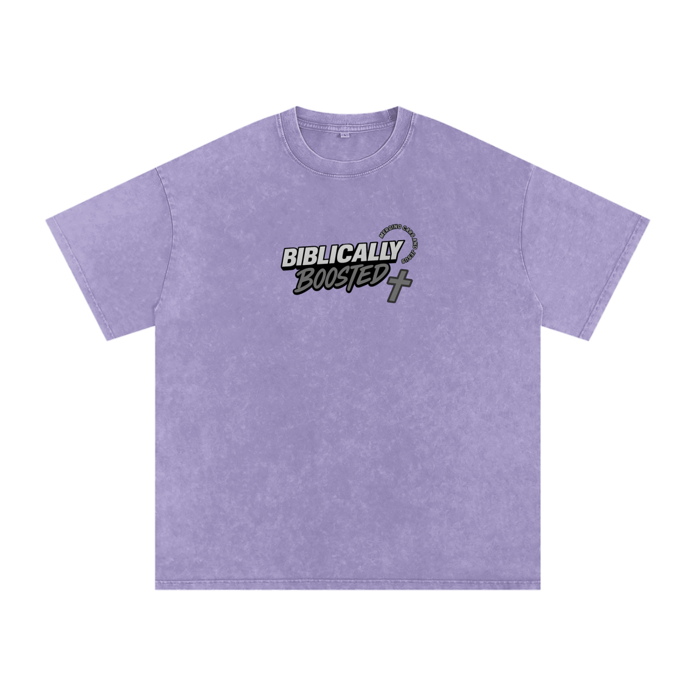 Biblically Boosted Wanted Snow Washed T-Shirt