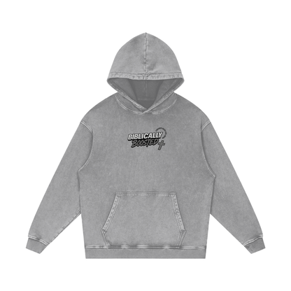 Biblically Boosted Turbo Snow Washed Hoodie