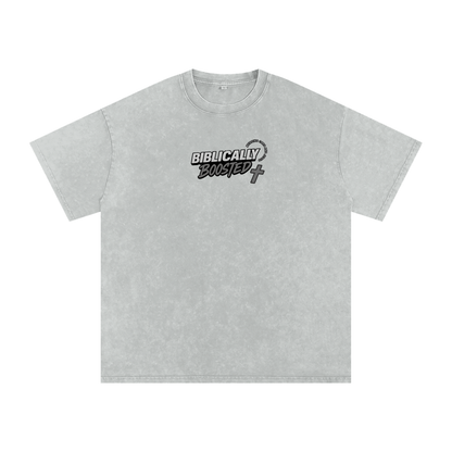 Biblically Boosted Mustang Lust Snow Washed T-shirt