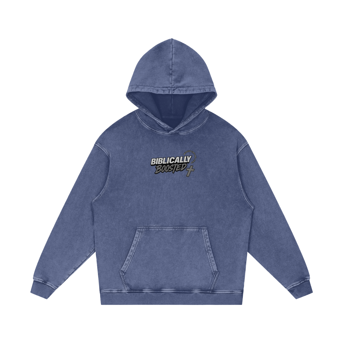 Biblically Boosted Turbo Snow Washed Hoodie