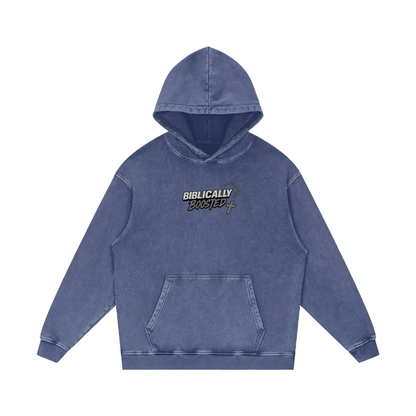 Biblically Boosted Turbo Snow Washed Hoodie