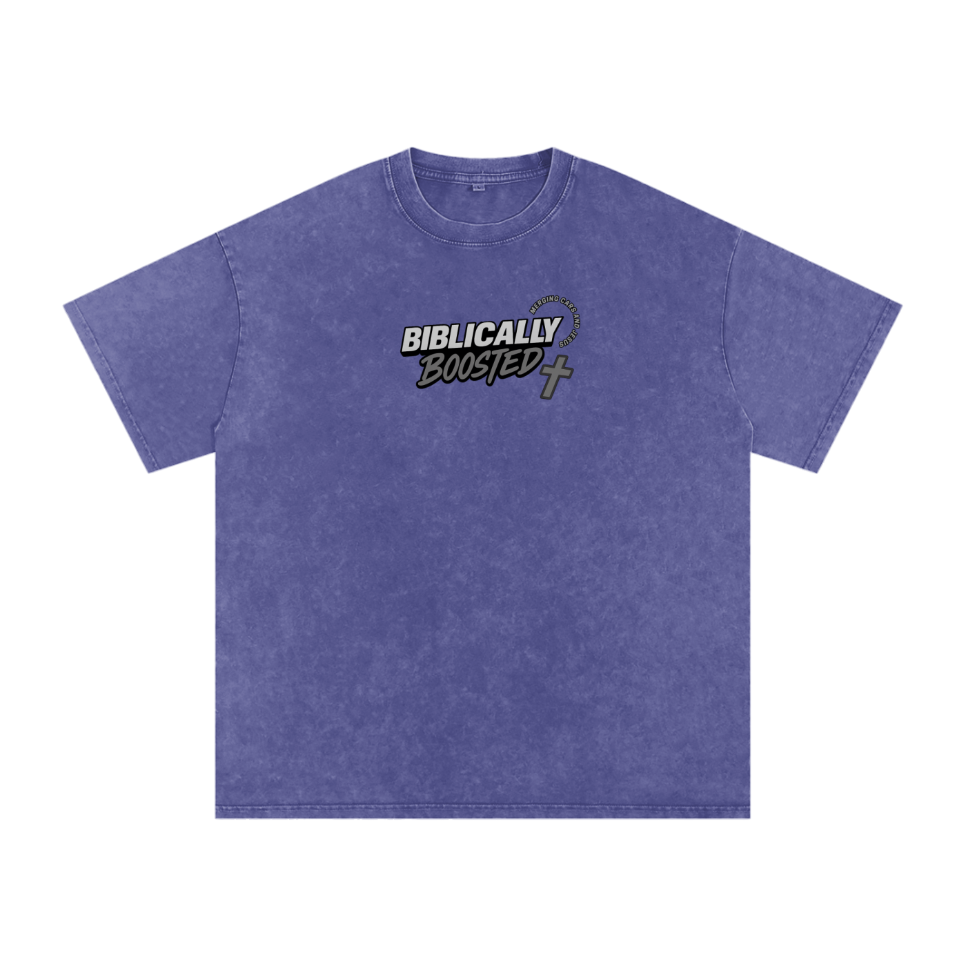 Biblically Boosted Basic logo Snow Washed T-Shirt