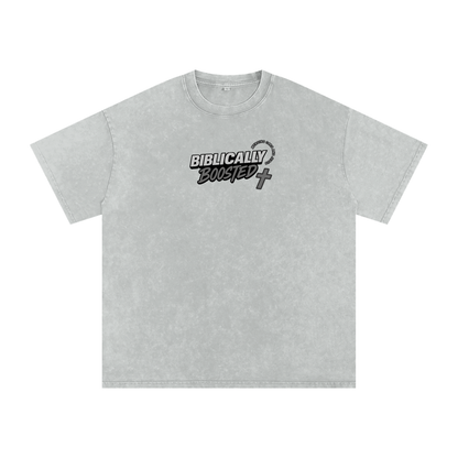 Biblically Boosted Basic logo Snow Washed T-Shirt