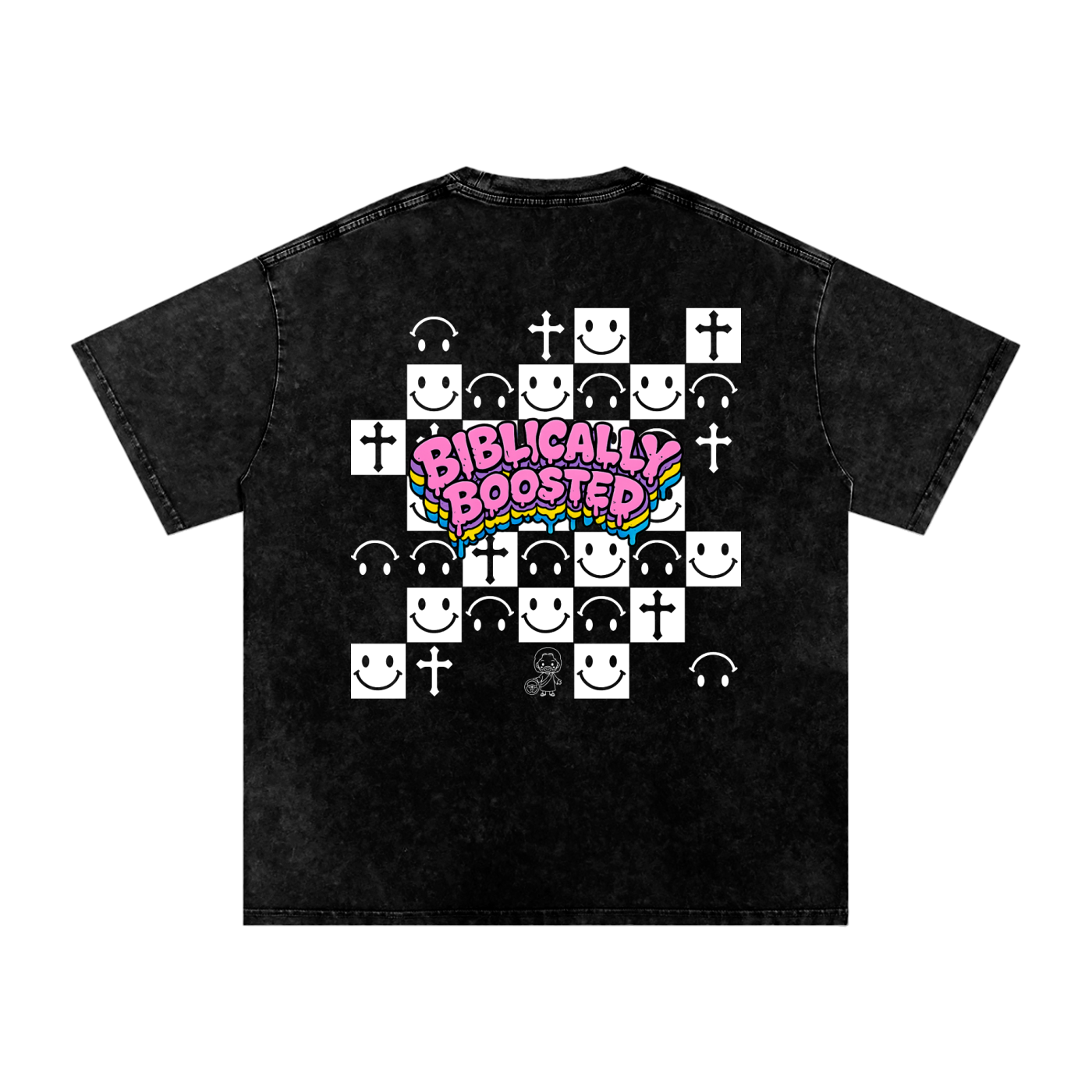 Biblically Boosted Checker T-Shirt