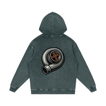 Biblically Boosted Turbo Snow Washed Hoodie