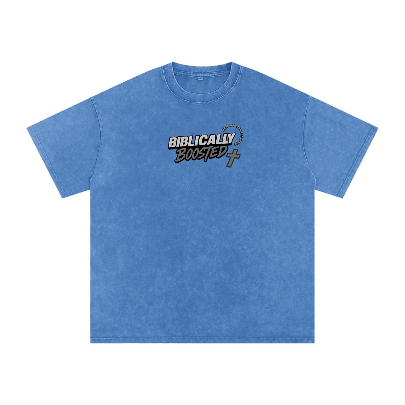 Biblically Boosted Basic logo Snow Washed T-Shirt