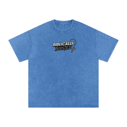 Biblically Boosted Basic logo Snow Washed T-Shirt