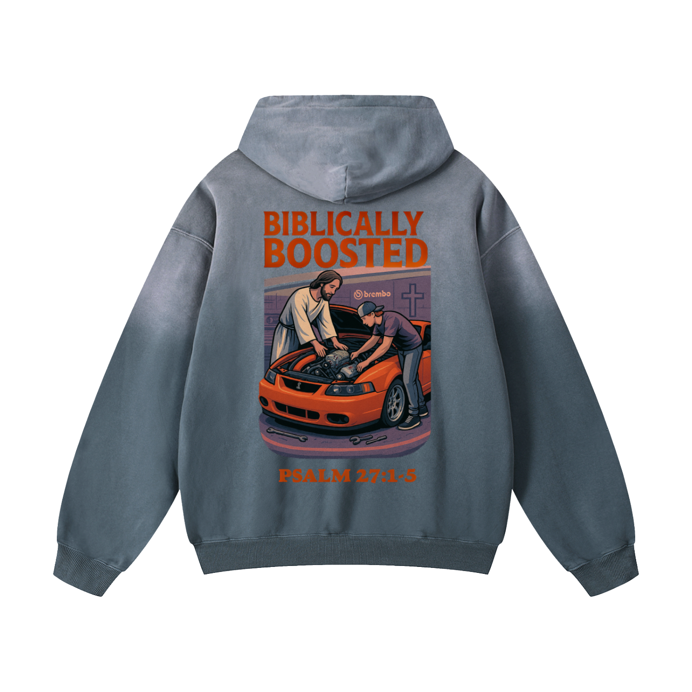 Biblically Boosted Terminator Sun Fade Hoodie