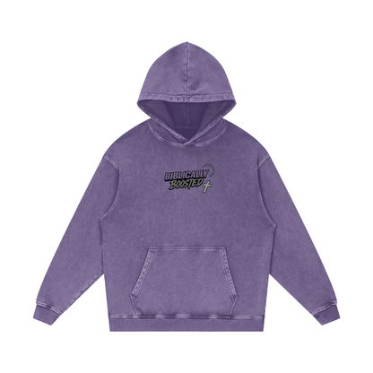 Biblically Boosted Heavenly Combo Snow Washed Hoodie