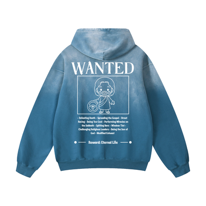 Biblically Boosted Wanted Sun Fade Hoodie