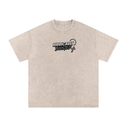 Biblically Boosted Basic logo Snow Washed T-Shirt