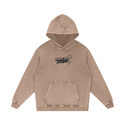 Biblically Boosted Heavenly Combo Snow Washed Hoodie