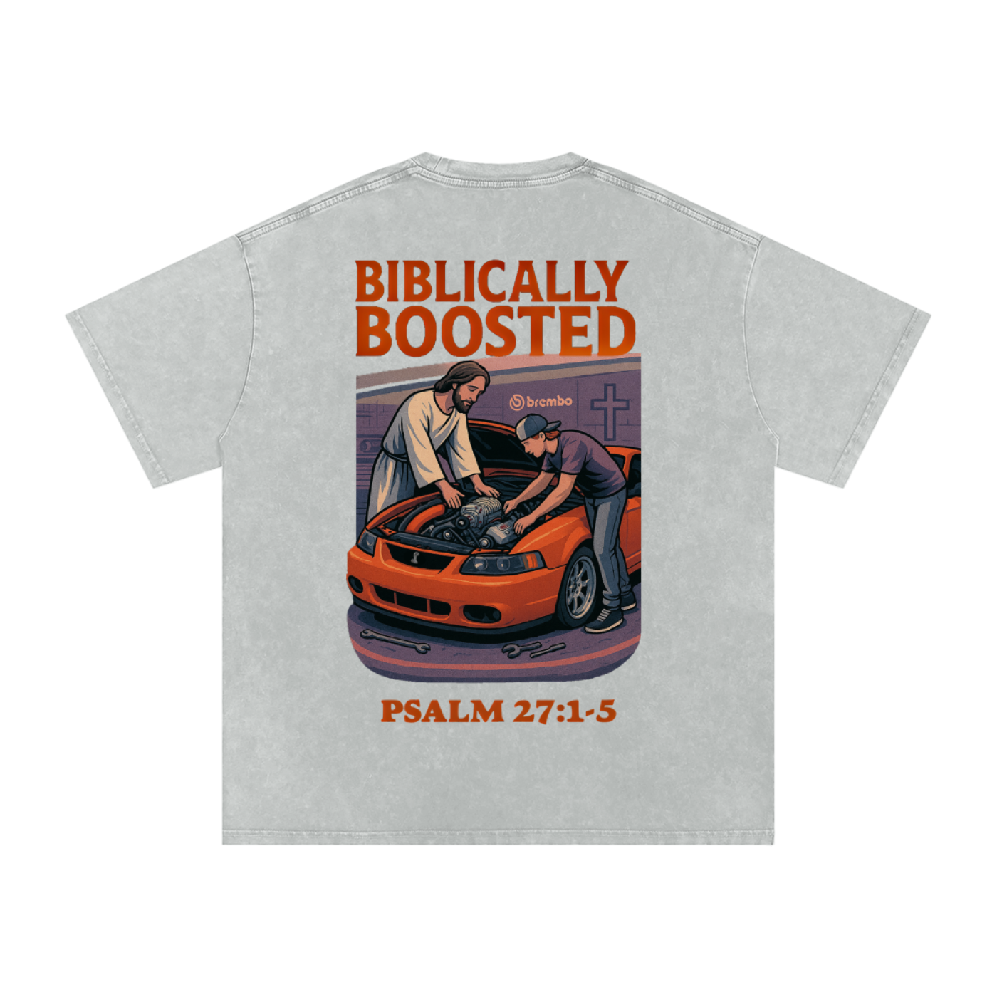 Biblically Boosted Terminator Snow Washed T-shirt