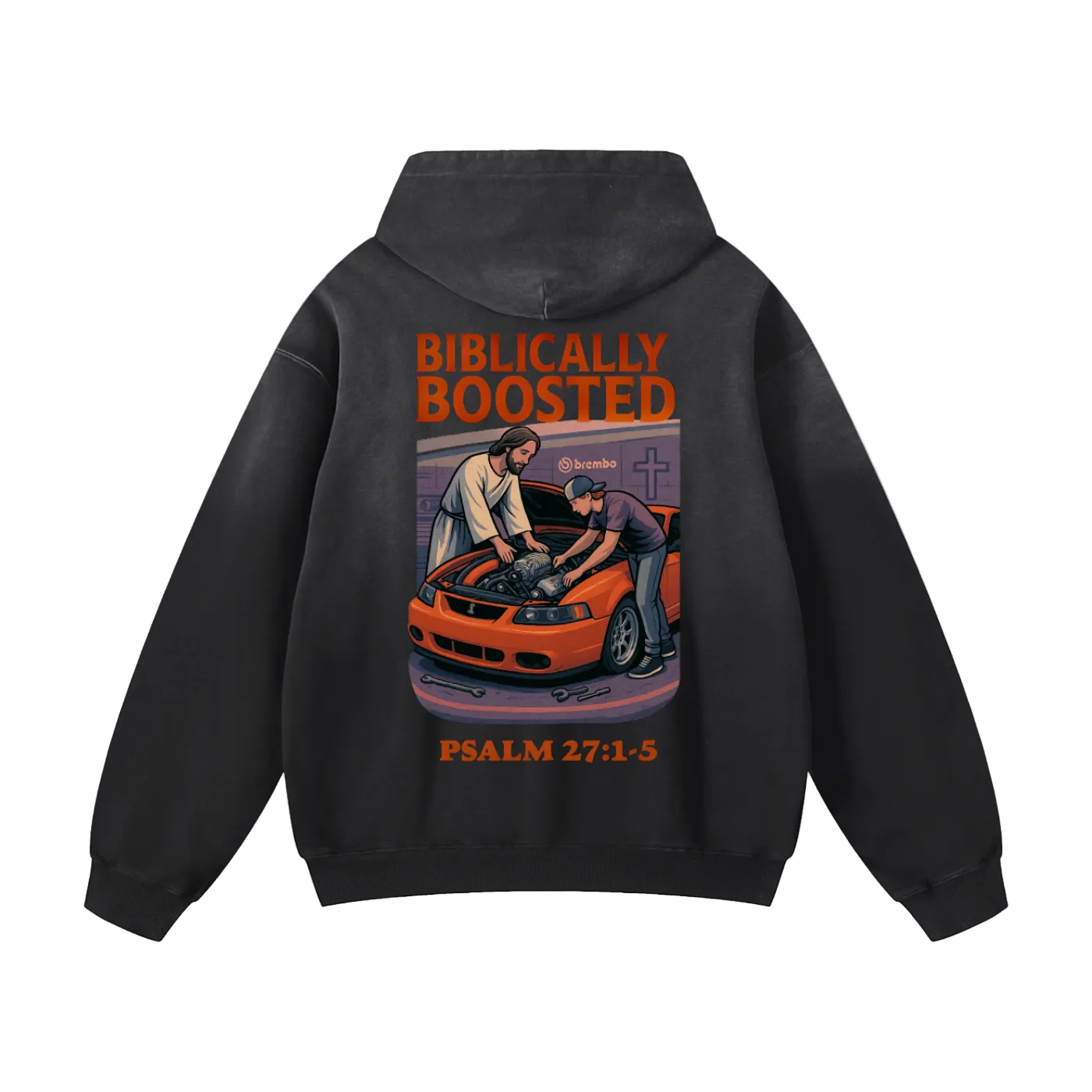 Biblically Boosted Terminator Sun Fade Hoodie