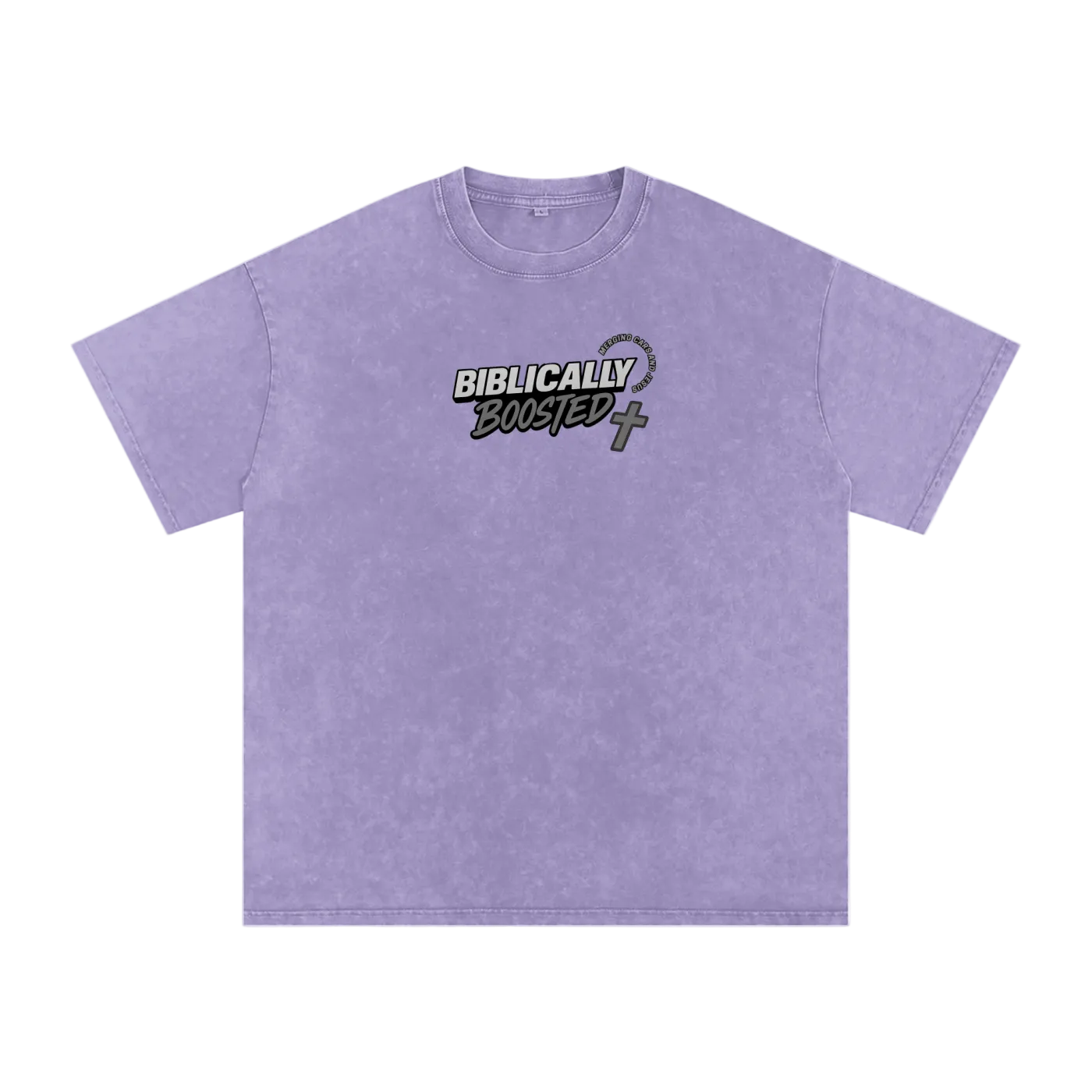 Biblically Boosted Basic logo Snow Washed T-Shirt
