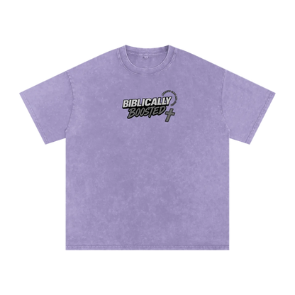 Biblically Boosted Basic logo Snow Washed T-Shirt