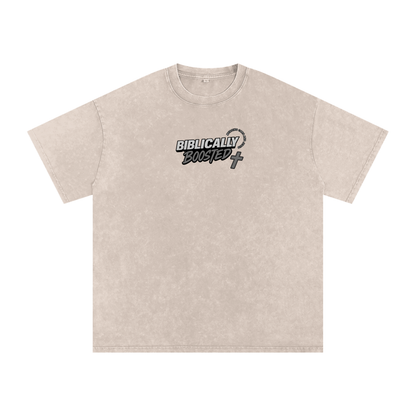 Biblically Boosted Mustang Lust Snow Washed T-shirt