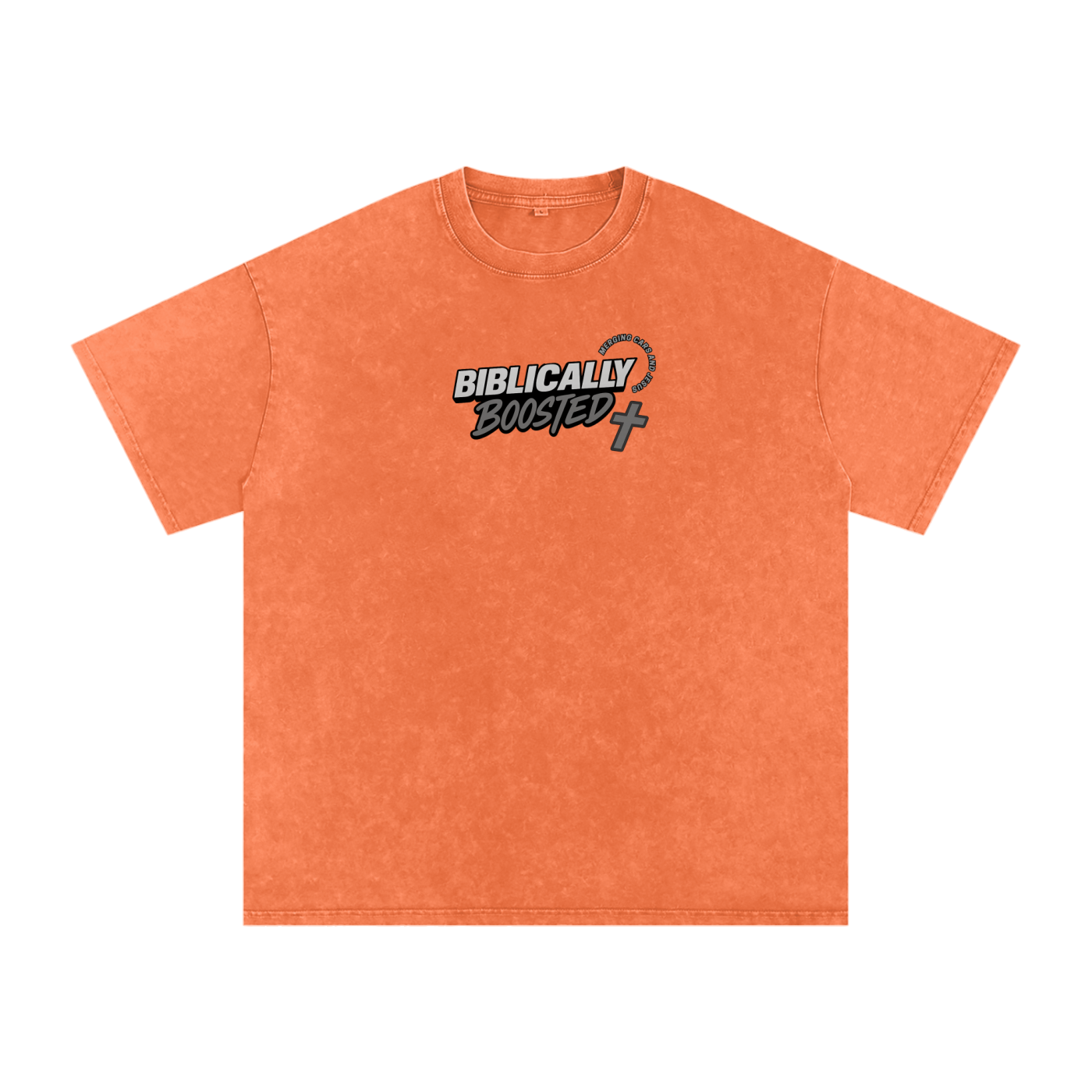Biblically Boosted Basic logo Snow Washed T-Shirt