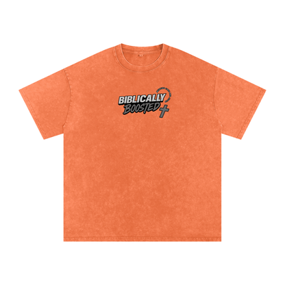 Biblically Boosted Basic logo Snow Washed T-Shirt