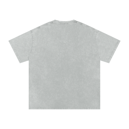 Biblically Boosted Drip logo Snow Washed T-Shirt