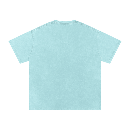 Biblically Boosted Drip logo Snow Washed T-Shirt