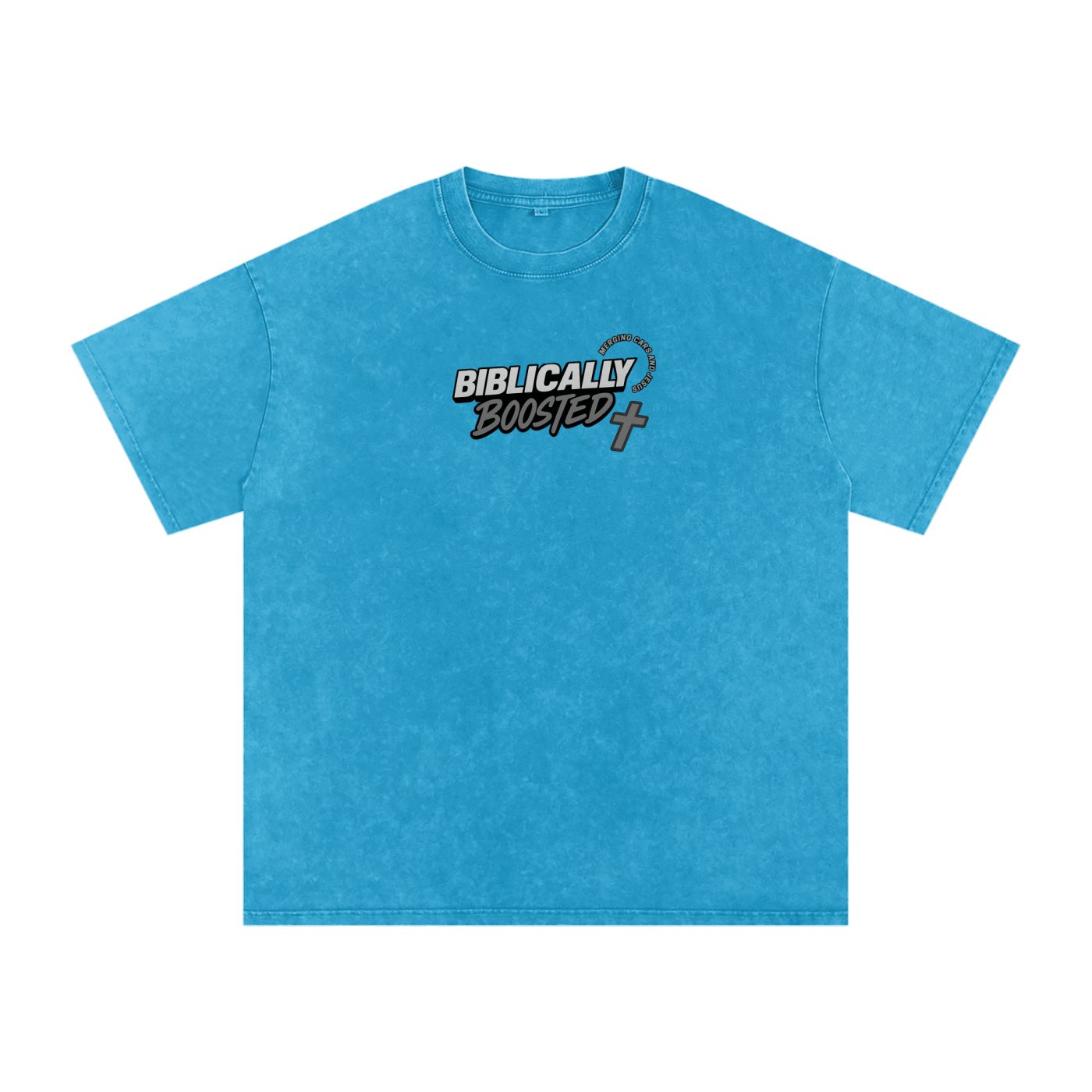 Biblically Boosted Basic logo Snow Washed T-Shirt