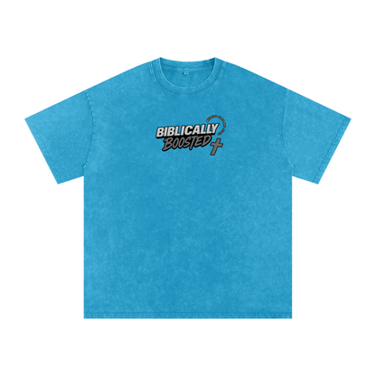 Biblically Boosted Basic logo Snow Washed T-Shirt