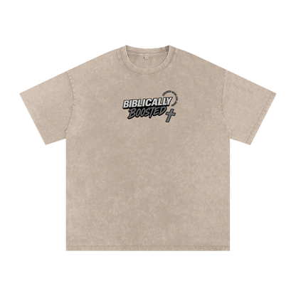 Biblically Boosted Basic logo Snow Washed T-Shirt