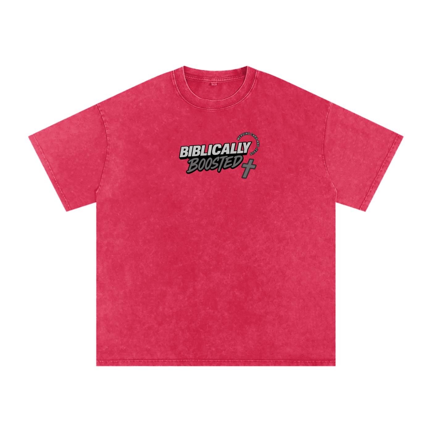 Biblically Boosted Basic logo Snow Washed T-Shirt
