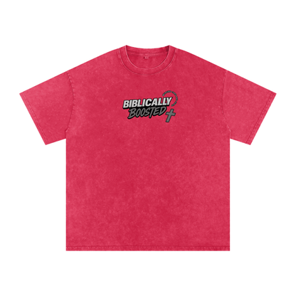 Biblically Boosted Basic logo Snow Washed T-Shirt