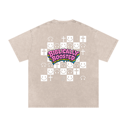 Biblically Boosted Checker T-Shirt